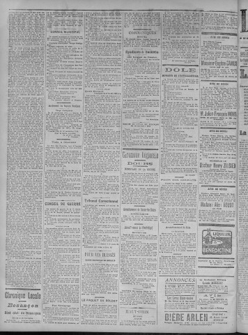 21/11/1914 - La Dépêche républicaine de Franche-Comté [Texte imprimé]