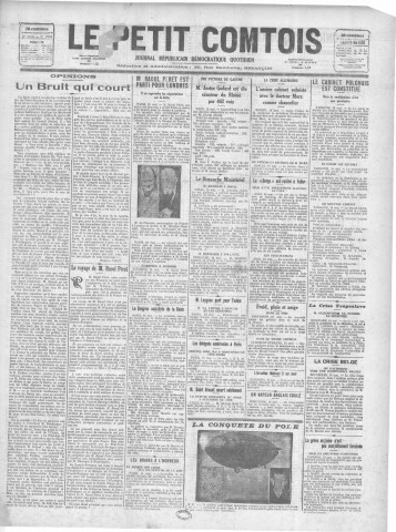 17/05/1926 - Le petit comtois [Texte imprimé] : journal républicain démocratique quotidien