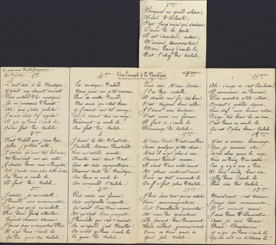 Un concert à la Nautique ; paroles de chansons.