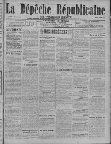 28/05/1907 - La Dépêche républicaine de Franche-Comté [Texte imprimé]