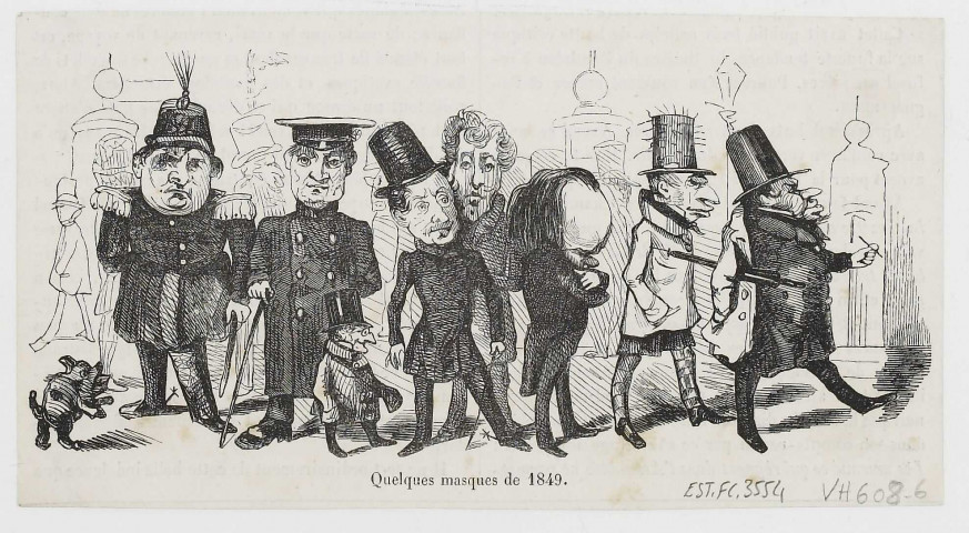 Quelques masques de 1849. [image fixe] 1849