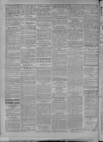 03/08/1917 - La Dépêche républicaine de Franche-Comté [Texte imprimé]