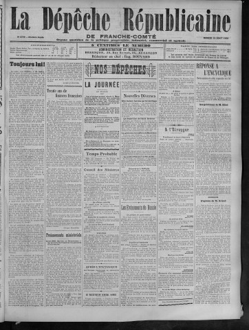 18/08/1906 - La Dépêche républicaine de Franche-Comté [Texte imprimé]