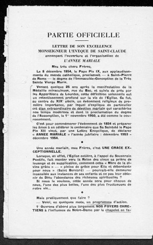 26/11/1953 - La Semaine religieuse du diocèse de Saint-Claude [Texte imprimé]