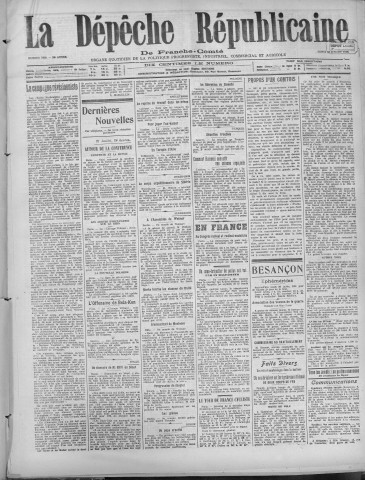 28/07/1919 - La Dépêche républicaine de Franche-Comté [Texte imprimé]