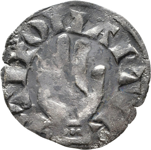 874.1.51 - pièce de monnaie ; denier estevenant
