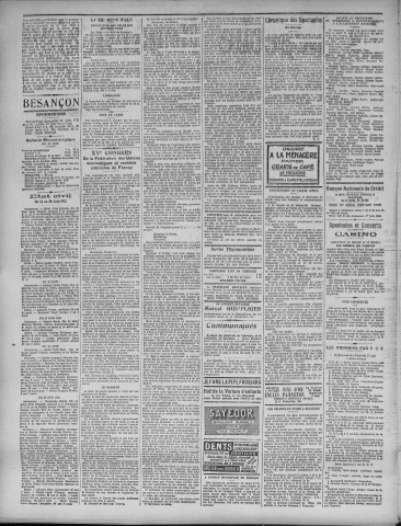 21/06/1925 - La Dépêche républicaine de Franche-Comté [Texte imprimé]