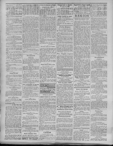 14/07/1921 - La Dépêche républicaine de Franche-Comté [Texte imprimé]