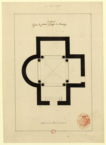 Rimini. Eglise de Saint-Grégoire [Dessin] : plan , 1750/1799