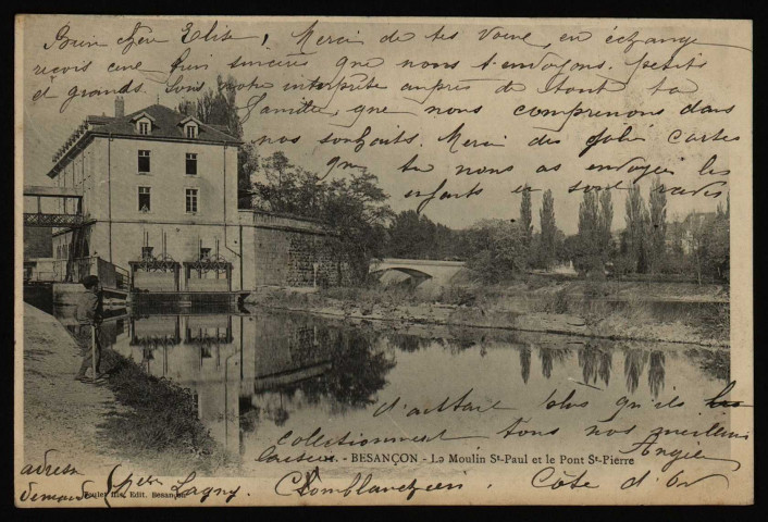 Besançon - Moulin St-Paul et Pont Saint Pierre [image fixe] , Besançon : Teulet éditeur, Besançon, 1897/1903