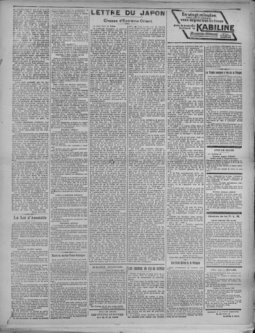 12/01/1925 - La Dépêche républicaine de Franche-Comté [Texte imprimé]