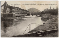 Besançon. Vue générale des Quais, Pont Battant et Fort de Rosemont [image fixe] , Besançon : Edit. L. Gaillard-Prêtre, 1912/1920