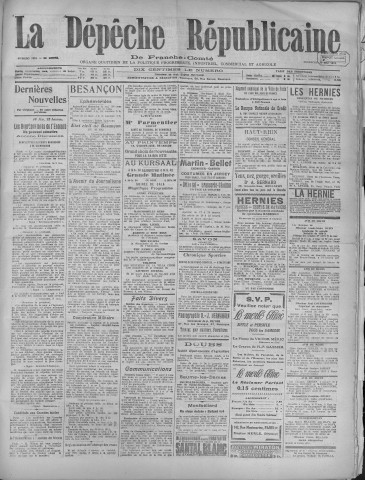 11/05/1919 - La Dépêche républicaine de Franche-Comté [Texte imprimé]