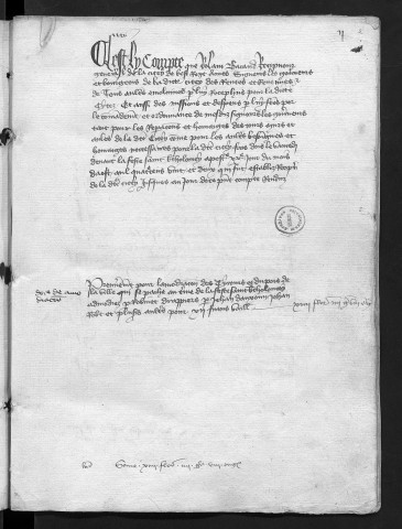 Comptes de la Ville de Besançon, recettes et dépenses, Compte de Roland Bacand, receveur général (20 août 1422 - 14 avril 1428)