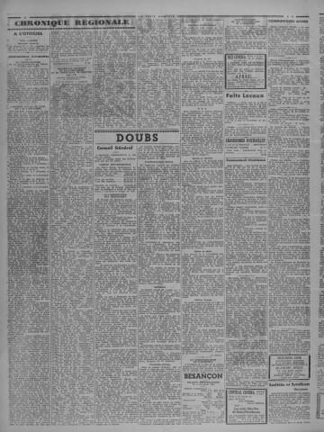 05/11/1938 - Le petit comtois [Texte imprimé] : journal républicain démocratique quotidien