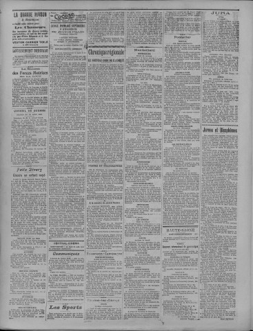 30/08/1922 - La Dépêche républicaine de Franche-Comté [Texte imprimé]