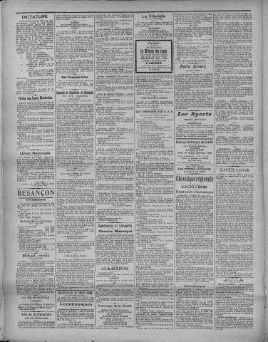 23/01/1925 - La Dépêche républicaine de Franche-Comté [Texte imprimé]