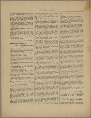 01/03/1925 - L'Ex-presse du front : organe mensuel
