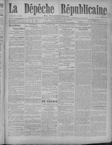 25/10/1919 - La Dépêche républicaine de Franche-Comté [Texte imprimé]