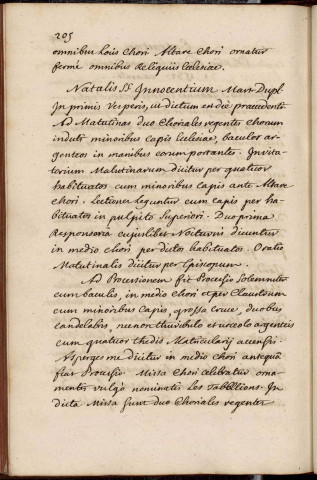 Ms 114 - « Ordinarium ecclesiae collegiatae et parochialis S. M. Magdalenes Bisuntinae, circa annum 1620, scriptum vero anno 1734 »