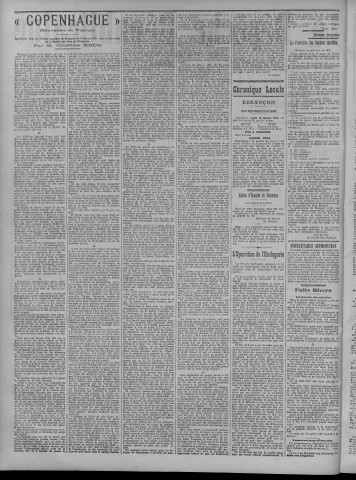 13/02/1911 - La Dépêche républicaine de Franche-Comté [Texte imprimé]