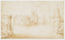 Vue de l'enceinte fortifiée d'Amsterdam