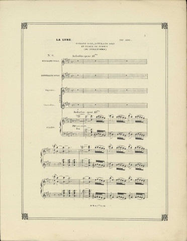 La lyre et la harpe : soli, choeur et orchestre : ode /