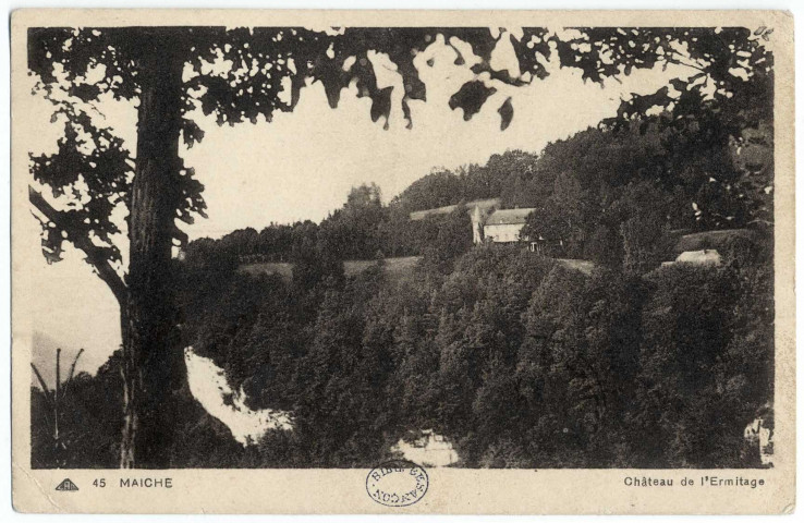 Mancenans et château de l'Hermitage (F-25, cartes postales)