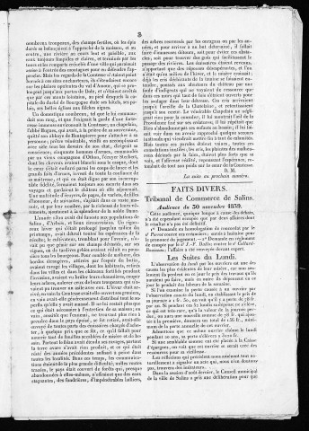 08/12/1839 - Le Salinois [Texte imprimé] : journal agricole, industriel, commercial et littéraire, feuille d'annonces judiciaires, extrajudiciaires et avis divers