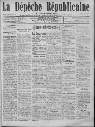 06/05/1913 - La Dépêche républicaine de Franche-Comté [Texte imprimé]
