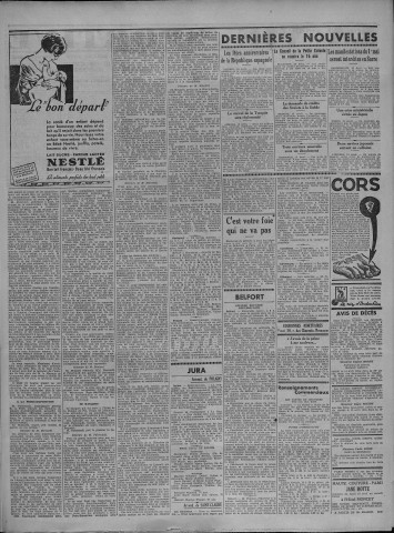 16/04/1934 - Le petit comtois [Texte imprimé] : journal républicain démocratique quotidien