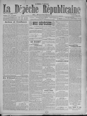 17/03/1924 - La Dépêche républicaine de Franche-Comté [Texte imprimé]