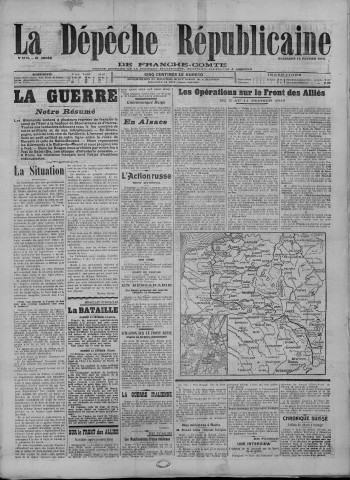 13/02/1916 - La Dépêche républicaine de Franche-Comté [Texte imprimé]