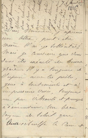 Ms 1425 - Car-Coi (tome III). Correspondance du poète Edouard Grenier (1819-1901)