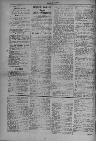 28/08/1883 - Le petit comtois [Texte imprimé] : journal républicain démocratique quotidien