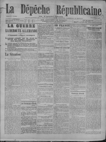 04/08/1918 - La Dépêche républicaine de Franche-Comté [Texte imprimé]