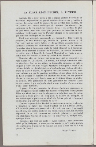 01/1934 - Bulletin / Société des amis de Léon Deubel
