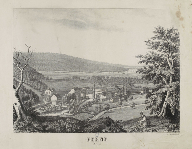 Berne (Doubs) [estampe] / Lith. L. Haag à Monbéliard , [S.l.] : [s.n.], [1800-1899]