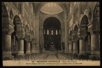 Eglise Saint-Ferjeux. Nef de la Basilique Saint-Ferjeux construite sur les plans de l'architecte Ducat, de 1884 à 1886 [image fixe] , 1904/1930