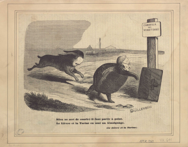 [Carrefour des ministères] [image fixe] / Théo-Edo ; Quillenbois 1849/1899