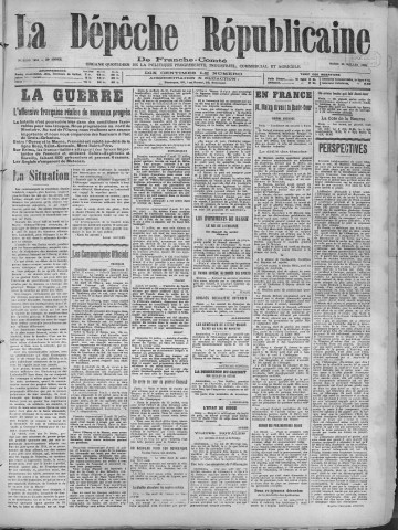 23/07/1918 - La Dépêche républicaine de Franche-Comté [Texte imprimé]