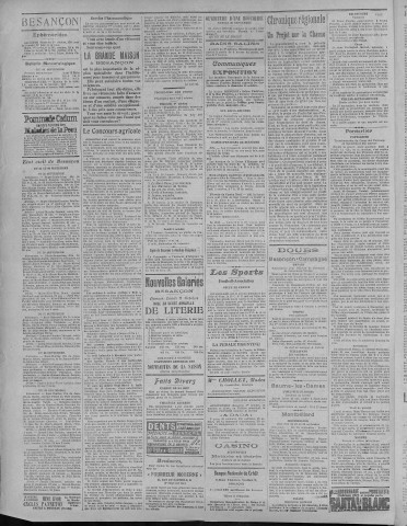 01/10/1922 - La Dépêche républicaine de Franche-Comté [Texte imprimé]