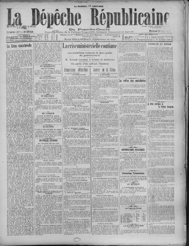 15/04/1925 - La Dépêche républicaine de Franche-Comté [Texte imprimé]
