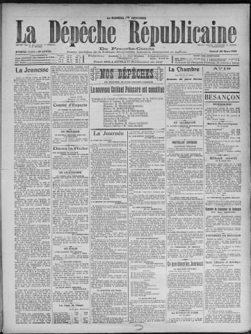 29/03/1924 - La Dépêche républicaine de Franche-Comté [Texte imprimé]