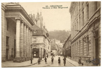 Besançon Théâtre et rue Mégevand [image fixe] , Besançon : Etablissements C. Lardier, 1914/1920