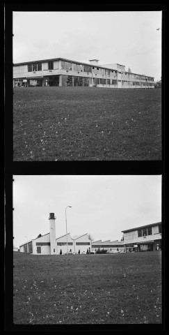 39MDT43 - Abords extérieurs de l'usine de Palente : négatif (noir et blanc).