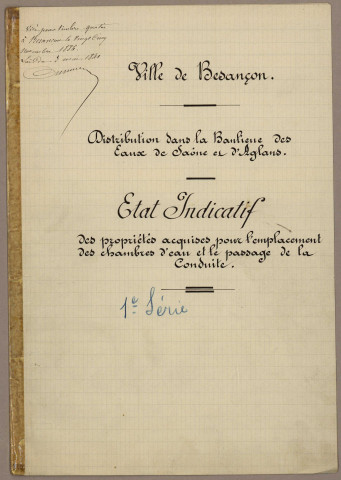Dossiers n°715 à 771.
A noter : le dossier 766 concerne l'acquisition du Kursaal (plan derrière affiche de longueur 53 x hauteur 30,3 cm).