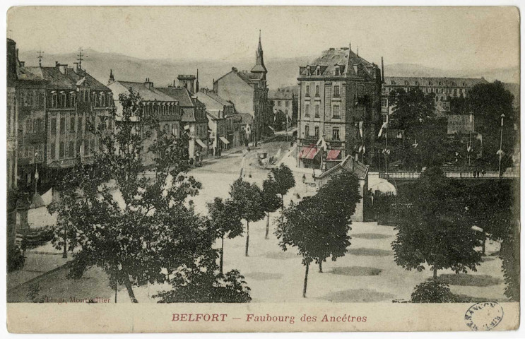 Belfort (places - rues) (F-90, cartes postales)