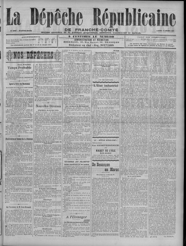 11/03/1907 - La Dépêche républicaine de Franche-Comté [Texte imprimé]