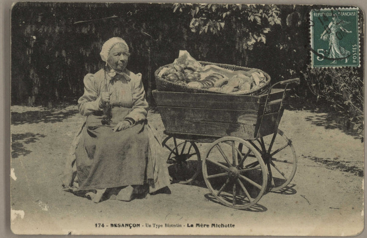 Un type bisontin - La Mère Michotte [image fixe] , Besançon : Phot. D. & M., 1897/1903